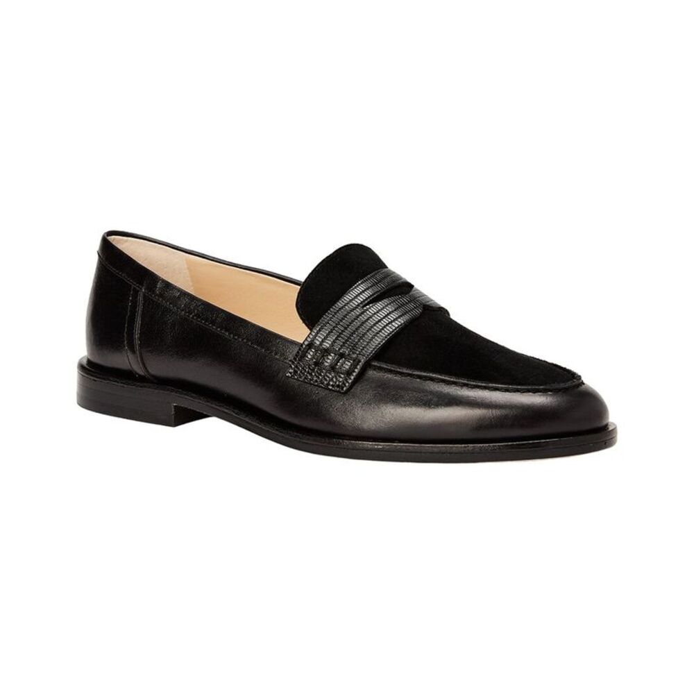 J.Mclaughlin Concetta Leather Penny Loafer, Black